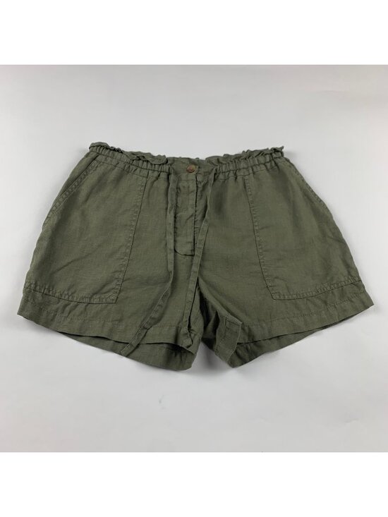 Michael Stars Pants - Michael Stars Olive Linen High Rise Shorts S
